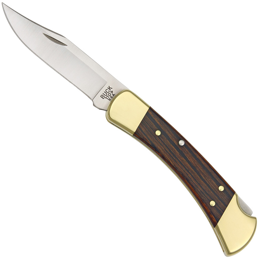 Buck Model 110 Plain Edge Blade Folding Knife | Golden Plaza