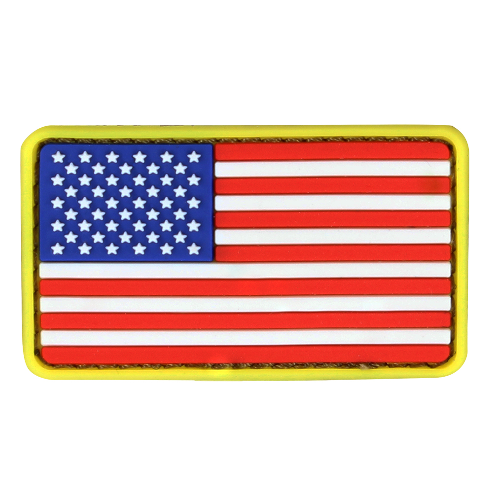 Pvc Mini Us Flag Patch Golden Plaza