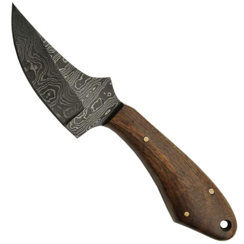 Get True Damascus Skinner Fixed Knife w/Sheath ...