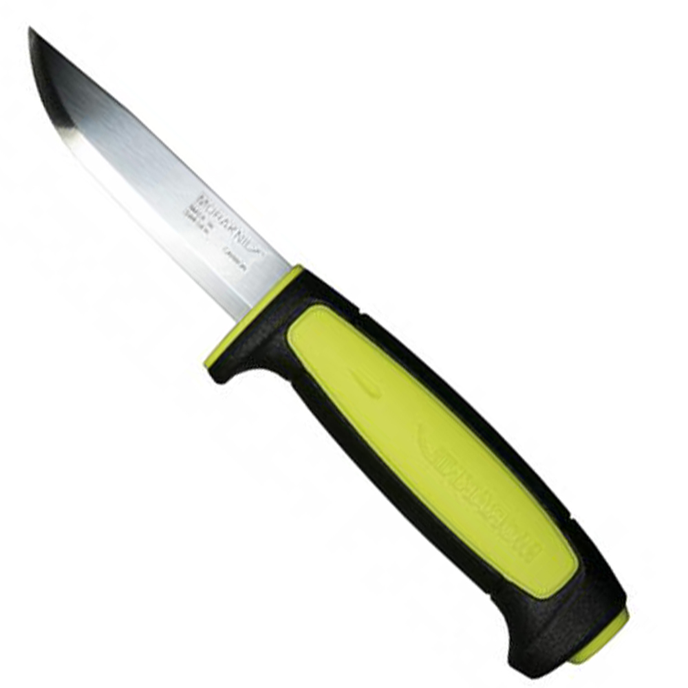 Morakniv Craftline Basic 511 High Carbon Steel Fixed Knife - Lime Black ...