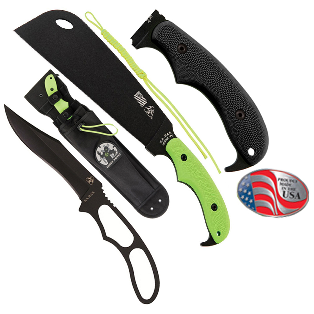 Zombie Zomstro Toxic Green Handle Fixed Blade Knife | Wholesale ...