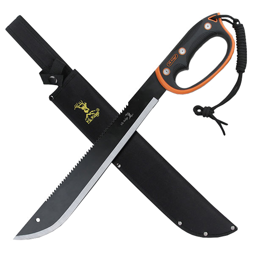 Elk Ridge Injection Handle Machete - Black | Wholesale | Golden Plaza