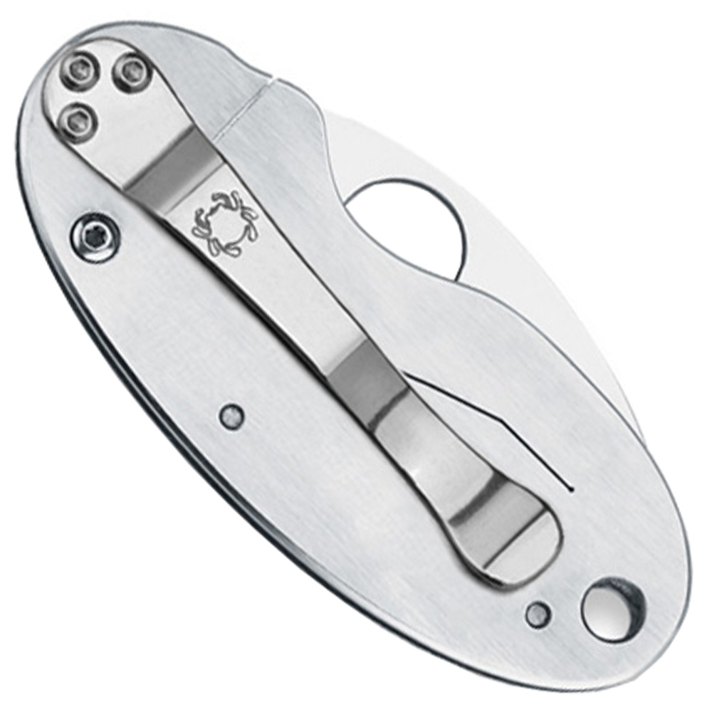 Spyderco Cricket Stainless Steel Handle Folding Knife | Golden Plaza