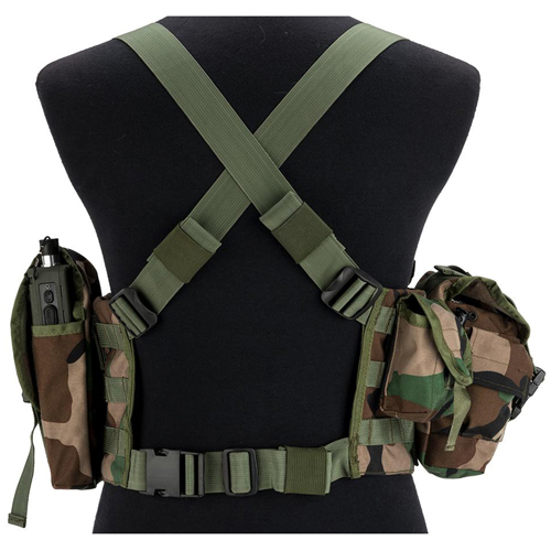 Tactical Chest Rig - Woodland | Golden Plaza